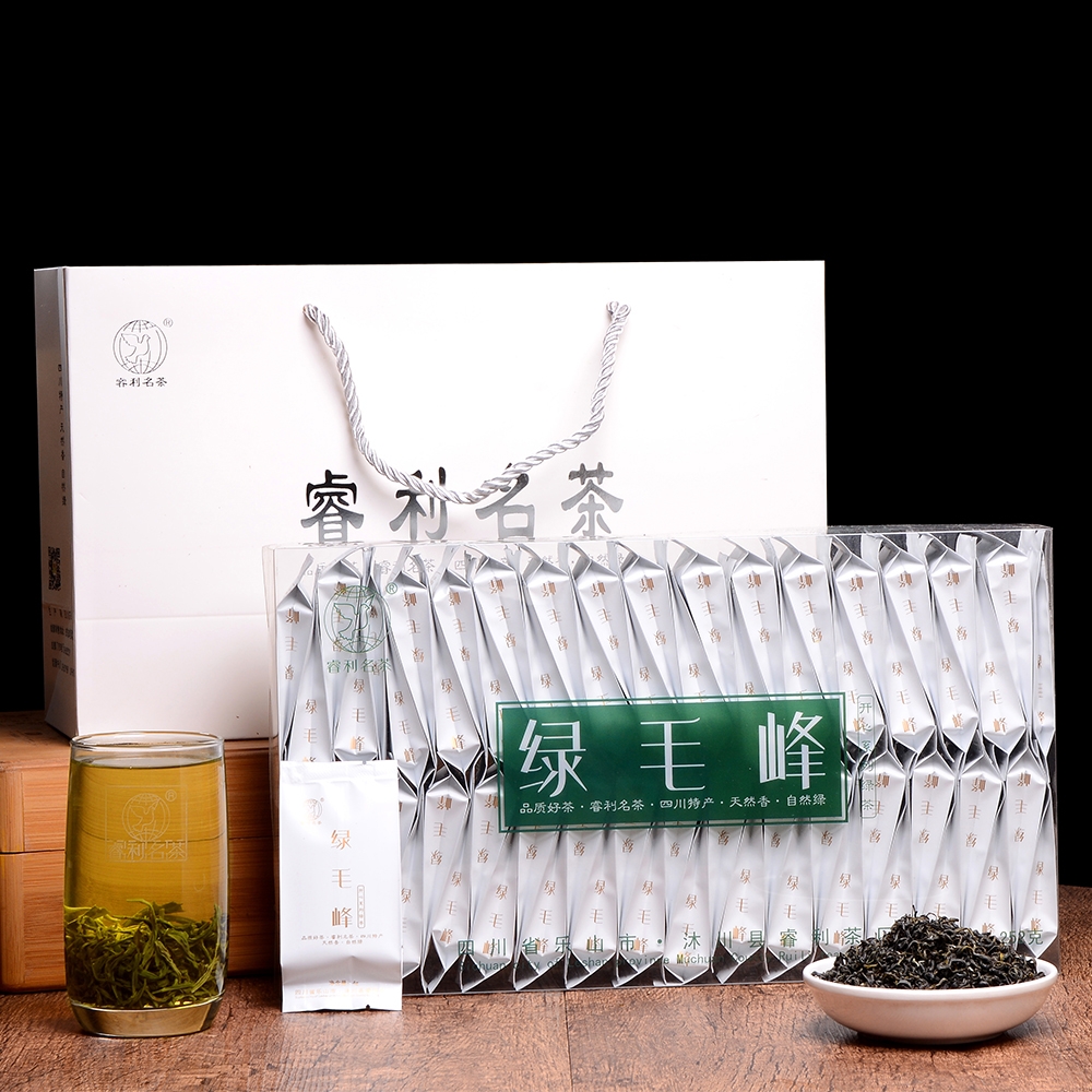 2025新茶绿毛峰 252克 4克×63袋 PVC礼盒装 开心系列